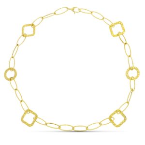 18K GARGANTILLA ORO AMARILLO ESLABONES 45CM