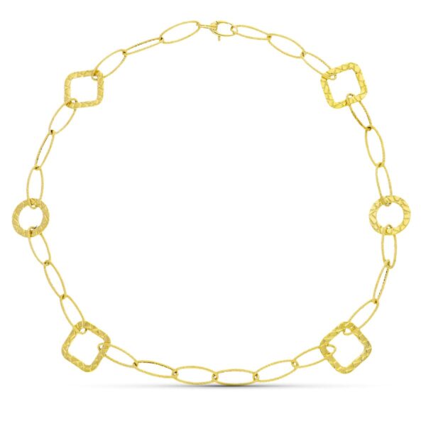 18K GARGANTILLA ORO AMARILLO ESLABONES 45CM