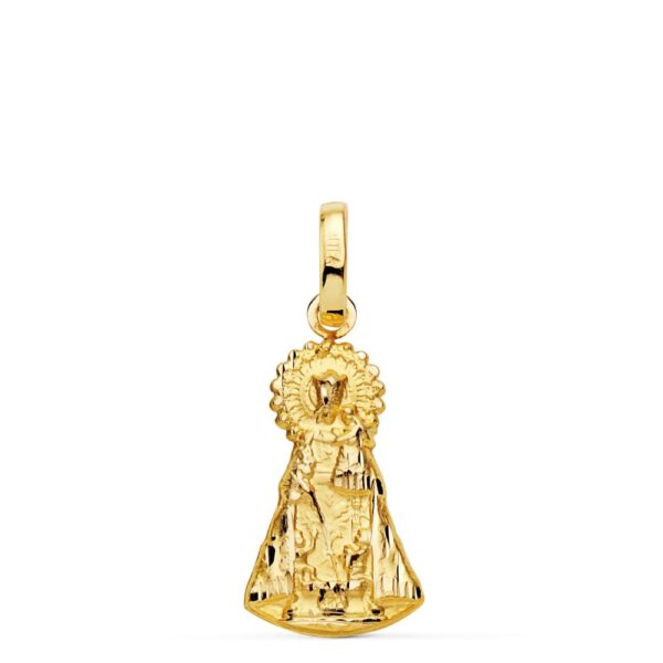 18K MEDALLA SILUETA VIRGEN ORO AMARILLO DE LOS DESAMPARADOS 19X11 MM 1.30 GR