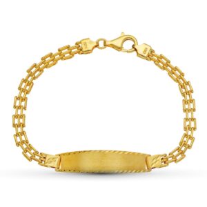 18K PULSERA ESCLAVA ORO AMARILLO PANTER 19CM