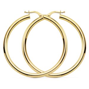 18K AROS REDONDOS HUECOS 41 X 3MM 4.00 GRS