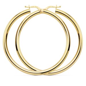 18K AROS REDONDOS HUECOS 48 X 3MM 4.35 GRS