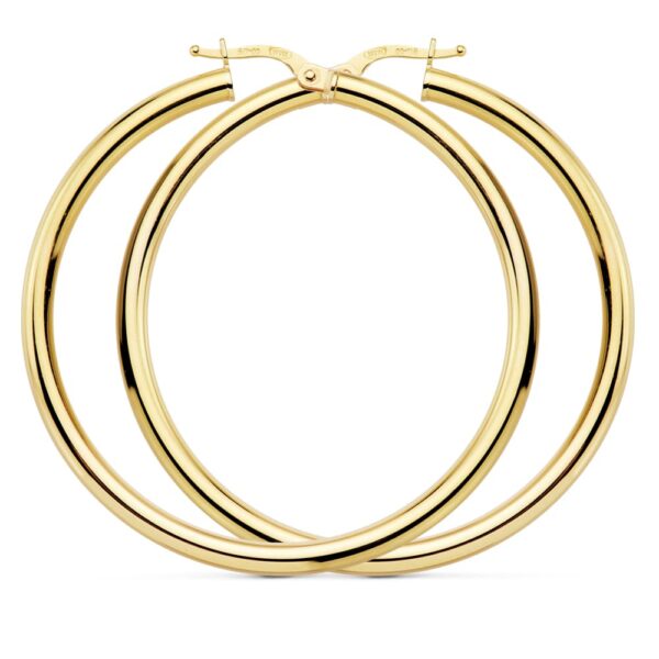 18K AROS REDONDOS HUECOS 48 X 3MM 4.35 GRS