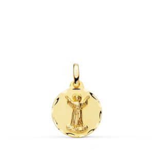 18K MEDALLA ORO AMARILLO DIVINO NIÑO 14 MM