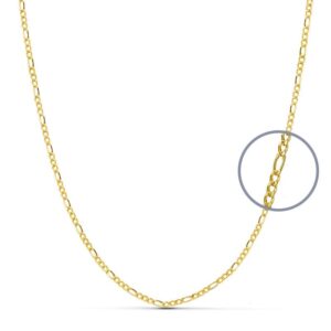 18K CADENA ORO AMARILLO CARTIER 40CM HUECA 1.5 MM