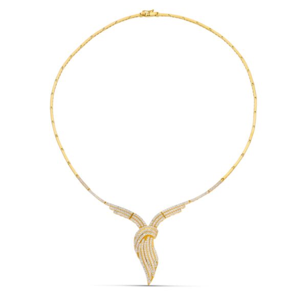 18K GARGANTILLA ORO AMARILLO CIRCONITAS