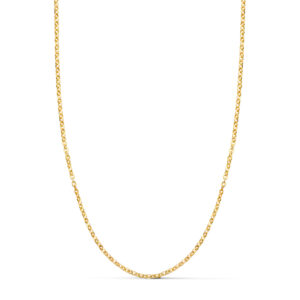 18K CADENA ORO AMARILLO HUECA FORZADA. ANCHO: 1,2 MM. LARGO: 40 CM