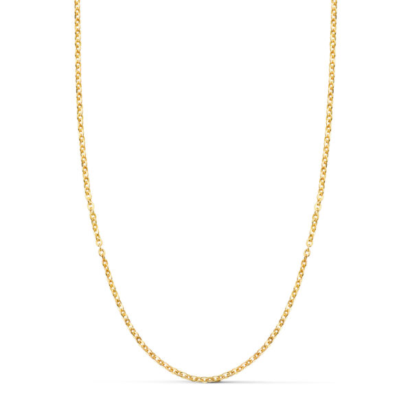18K CADENA ORO AMARILLO HUECA FORZADA. ANCHO: 1,2 MM. LARGO: 40 CM