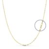 18K CADENA ORO AMARILLO ESLABONES OVALES TALLADOS. ANCHO: 1MM LARGO: 50CM