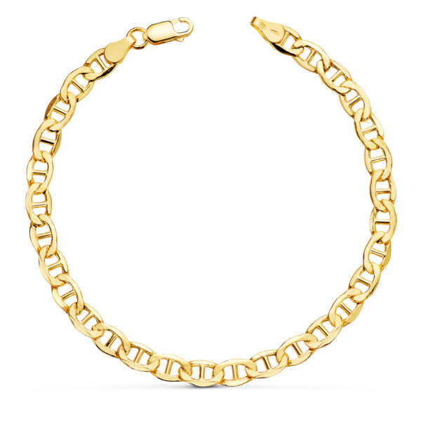 18K PULSERA ORO AMARILLO ANCLA HUECA ANCHO: 5 MM LARGO: 20CM