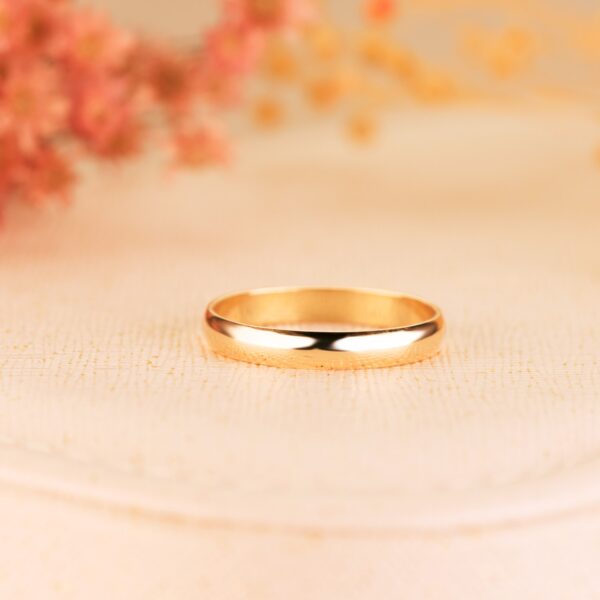 18K ALIANZA ORO AMARILLO LISA BRILLO. ANCHO: 3 MM - Imagen 3