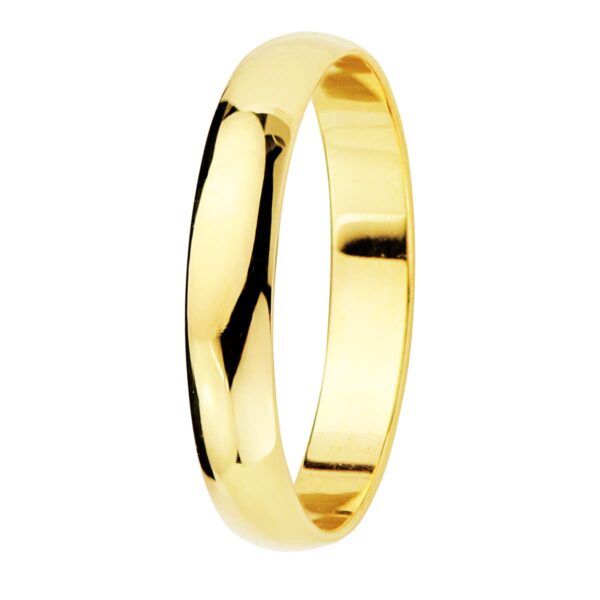 18K ALIANZA ORO AMARILLO LISA BRILLO. ANCHO: 3,5 MM. TALLA: 12