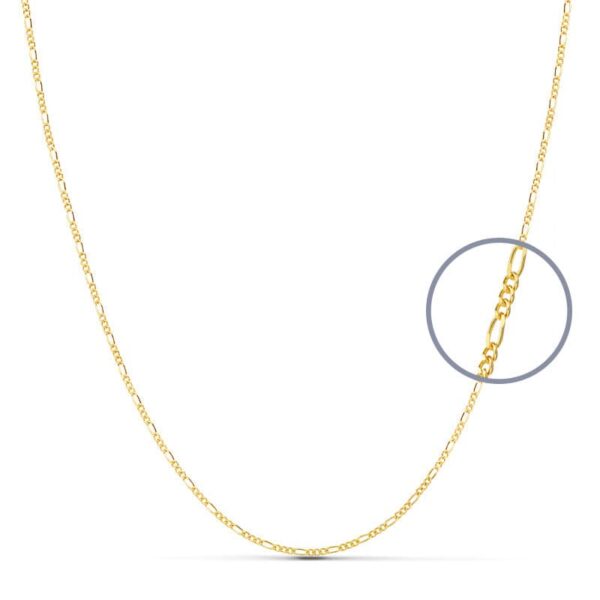 18K CADENA ORO AMARILLO MACIZA CARTIER 40CM 1 MM