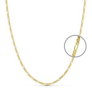 18K CADENA ORO AMARILLO MACIZA CARTIER 3X1 45CM 1.7 MM