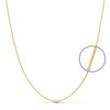 18K CADENA ORO AMARILLO MACIZA BARBADA 50CM 0.8 MM
