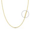 18K CADENA ORO AMARILLO MACIZA BARBADA 50CM ANCHO 1.2 MM
