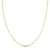 18K CADENA ORO AMARILLO MACIZA FORZADA 50CM ANCHO 1.2 MM