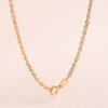 18K CADENA ORO AMARILLO MACIZA FORZADA ESLABON TALLADO. ANCHO: 2,3 MM LARGO: 60CM - Imagen 2