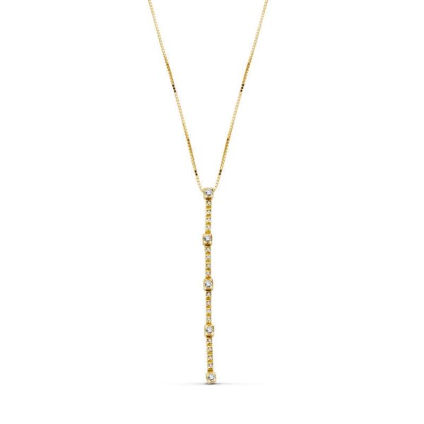 18K GARGANTILLA ORO AMARILLO CIRCONITA 45CM