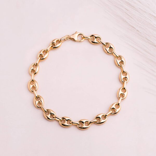 18K PULSERA ORO AMARILLO CALABROTE HUECO ANCHO: 7,5 MM. LARGO: 21CM - Imagen 2