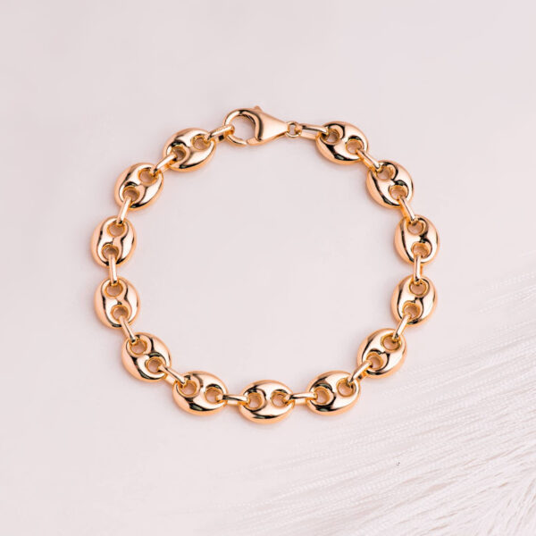 18K PULSERA ORO AMARILLO CALABROTE HUECO ANCHO: 10 MM. LARGO: 21CM - Imagen 2