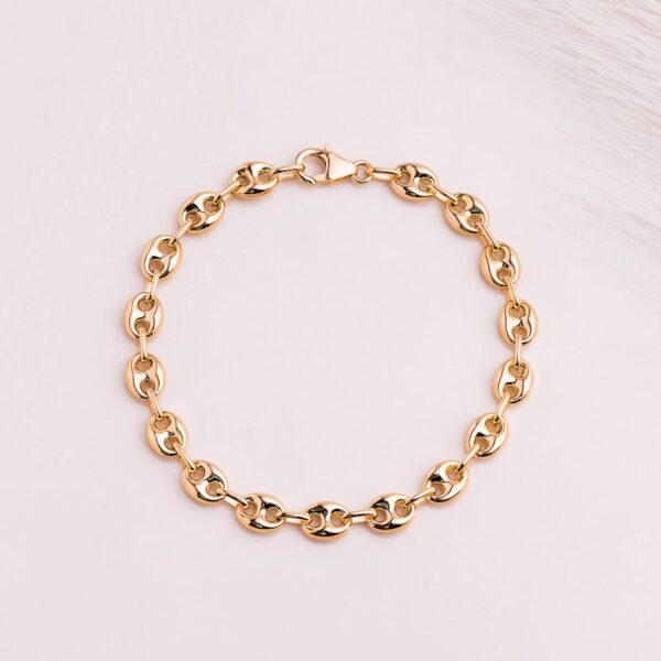 18K PULSERA ORO AMARILLO CALABROTE HUECO ANCHO: 6 MM. LARGO: 19CM - Imagen 2