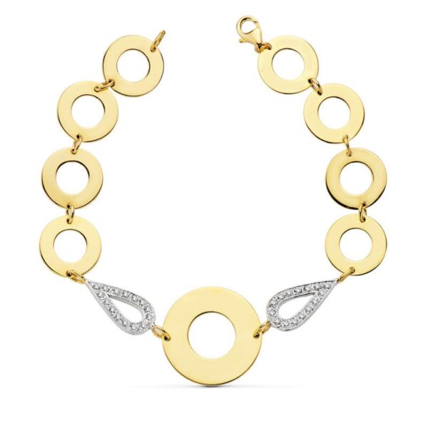 18K PULSERA BICOLOR 19.5 CM