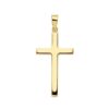 18K CRUZ ORO AMARILLO LISA PALO RECTANGULAR. 27X15 MM