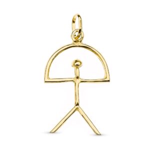 18K COLGANTE ORO AMARILLO INDALO. 26X16 MM
