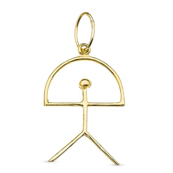 18K COLGANTE ORO AMARILLO INDALO. 30X20 MM
