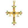 18K CRUZ DE COVADONGA ORO AMARILLO GRANDE 40X34 MM
