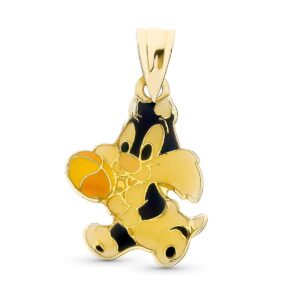 18K COLGANTE ORO AMARILLO SILVESTRE. 20X15 MM