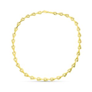 18K GARGANTILLA ORO AMARILLO CON CIRCONITAS