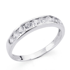 18K SORTIJA ORO BLANCO CIRCONITA CARRIL