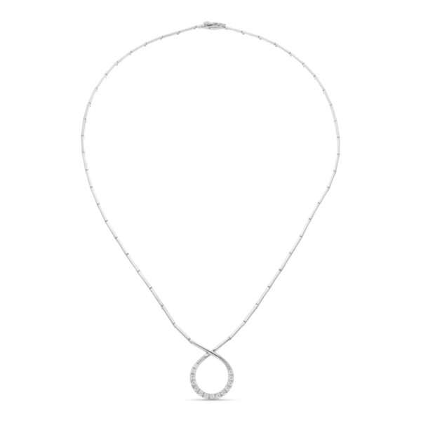 18K GARGANTILLA ORO BLANCO CIRCONITA
