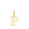 18K COLGANTE ORO AMARILLO LETRA " P " 11X9 MM