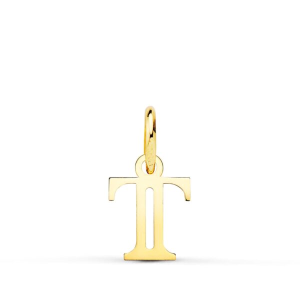 18K COLGANTE ORO AMARILLO LETRA " T " . 11X9 MM
