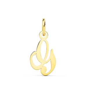 18K COLGANTE ORO AMARILLO LETRA " G " . 12X9 MM