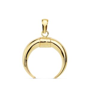 18K COLGANTE ORO AMARILLO CUERNO 16X16 MM