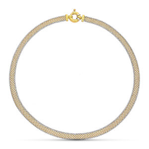 18K GARGANTILLA ORO BICOLOR MALLA 43CM