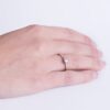 18K SOLITARIO DIAMANTE TALLA BRILLANTE ORO BLANCO 0.150 QTS. SI-H - Imagen 2