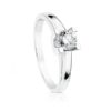 18K SOLITARIO ORO BLANCO DIAMANTE TALLA BRILLANTE 0.300 QTS. G-VS2