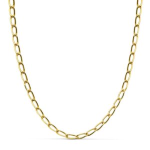18K CADENA ORO AMARILLO BILBAO HUECA 4 MM -50CM