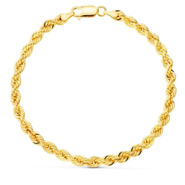 18K PULSERA ORO AMARILLO CORDON SALOMONICO. ANCHO 4.3 MM LARGO 20CM