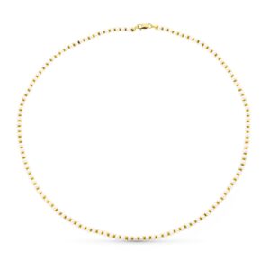 18K GARGANTILLA ORO AMARILLO PERLA 44CM