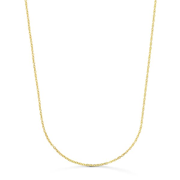 18K CADENA ORO AMARILLO ROLO MACIZA ANCHO: 1,2MM LARGO: 40CM