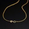 18K CADENA ORO AMARILLO ROLO MACIZA ANCHO: 1,2MM LARGO: 50CM - Imagen 2
