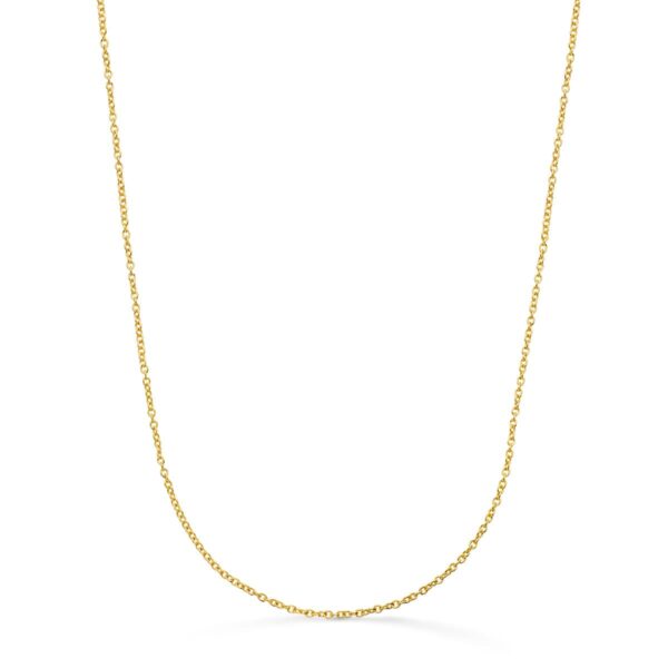 18K CADENA ORO AMARILLO ROLO MACIZA ANCHO: 1,2MM LARGO: 45CM