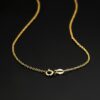 18K CADENA ORO AMARILLO ROLO MACIZA ANCHO: 1.2MM LARGO: 50CM - Imagen 2