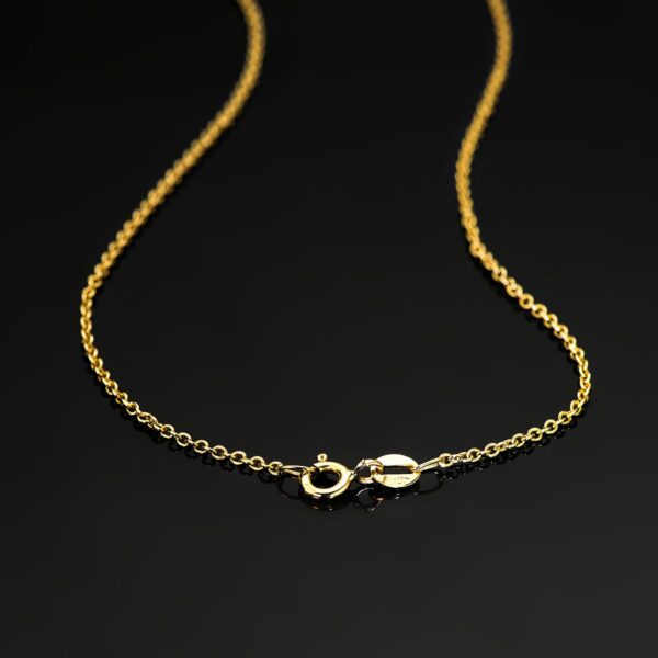 18K CADENA ORO AMARILLO ROLO MACIZA ANCHO: 1.2MM LARGO: 45CM - Imagen 3